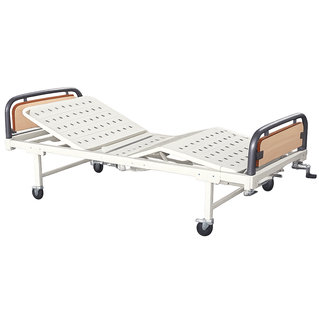 Hospital Fowler Bed ABS SS Bows Deluxe